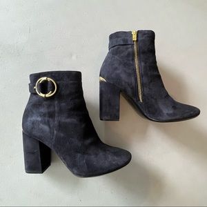 Calvin Klein Navy Booties